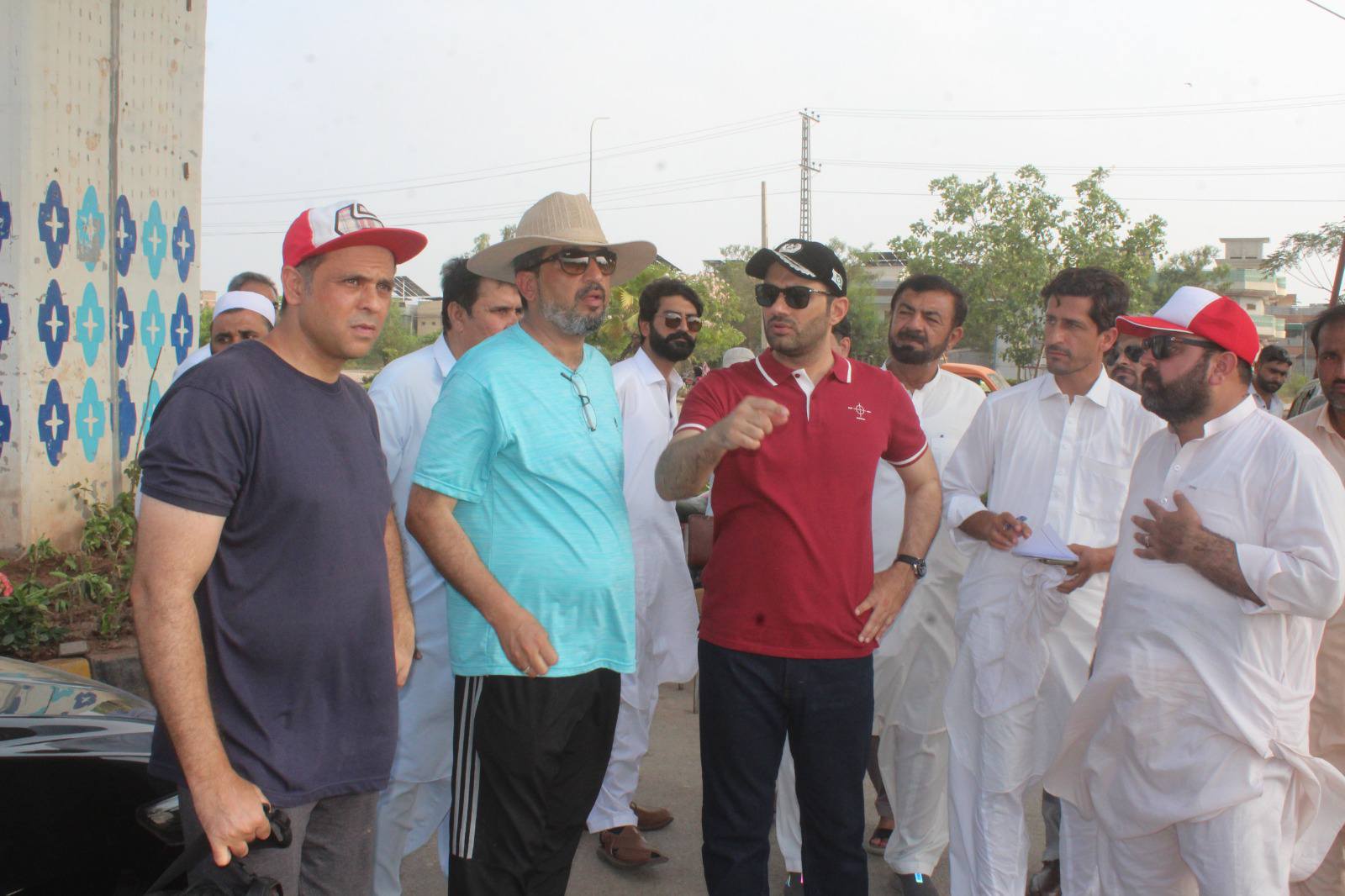DG PDA visit different areas of Hayatabad