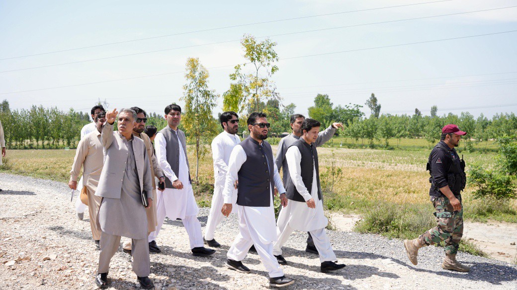 Minister LG&RDD visited Theme Park Site